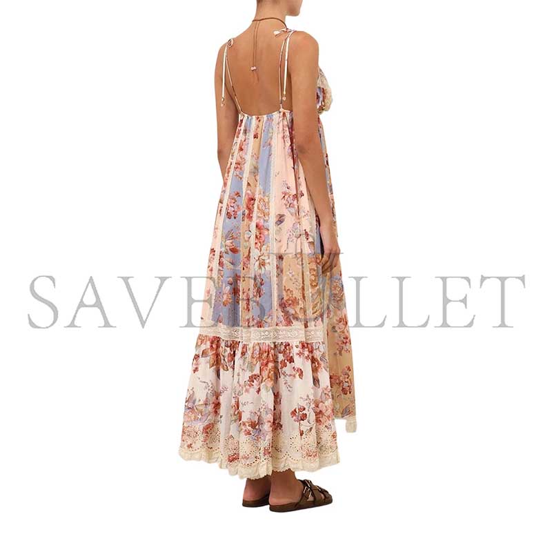 ZIMMERMANN AWAKEN LACE TRIM DRESS 5771DRS261